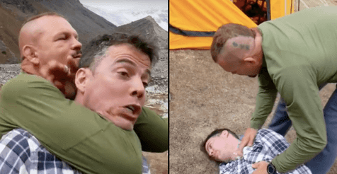 Steve-O gets choked out by MMA fighter in shocking new video Steve-O gets choked out by MMA fighter in shocking new video