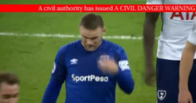 The horrifying moment a false missile threat interrupted Spurs vs. Everton The horrifying moment a false missile threat interrupted Spurs vs. Everton
