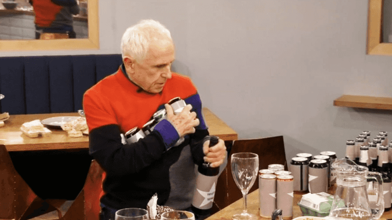 Wayne Sleep carried more alcohol than is physically possible on last night’s CBB Wayne Sleep carried more alcohol than is physically possible on last night’s CBB