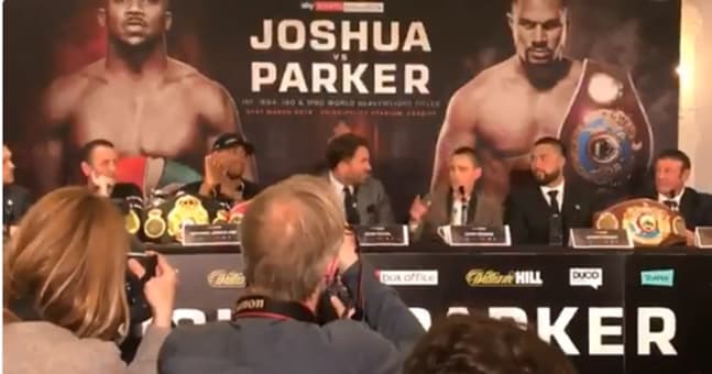 Eddie Hearn really laid into Joseph Parker’s promoter at press conference