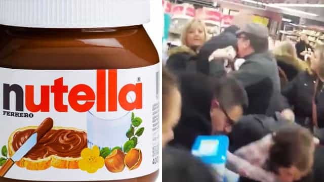 WATCH: Police called to supermarket riot over discounted Nutella WATCH: Police called to supermarket riot over discounted Nutella
