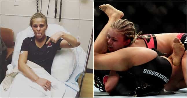 You could literally hear Paige VanZant’s arm break in defeat on Sunday night You could literally hear Paige VanZant’s arm break in defeat on Sunday night