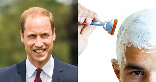 Prince William has finally bit the bullet and shaved his head Prince William has finally bit the bullet and shaved his head