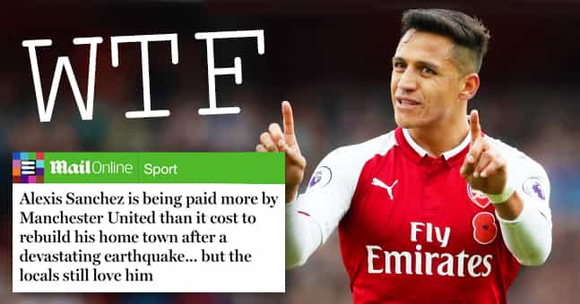 The Daily Mail out-Daily Mail themselves with breathtakingly awful take on Sanchez to Man United The Daily Mail out-Daily Mail themselves with breathtakingly awful take on Sanchez to Man United