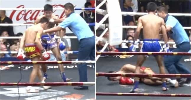 Fighter pukes on referee and is promptly put away in brutal fashion Fighter pukes on referee and is promptly put away in brutal fashion