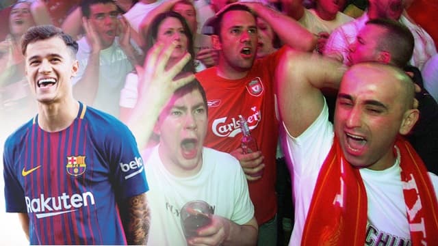Liverpool supporters are a tad unhappy about Philippe Coutinho’s first Barcelona goal