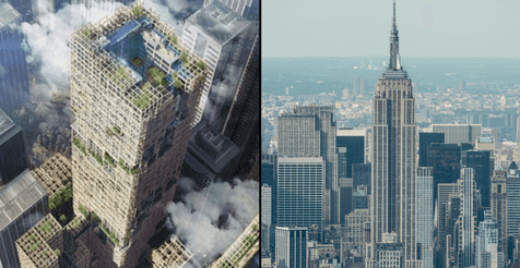 Japan announces plans to build wooden skyscraper nearly as tall as the Empire State Building Japan announces plans to build wooden skyscraper nearly as tall as the Empire State Building