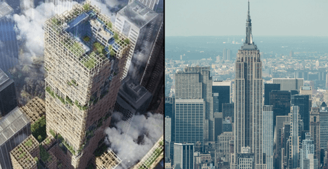 Japan announces plans to build wooden skyscraper nearly as tall as the Empire State Building Japan announces plans to build wooden skyscraper nearly as tall as the Empire State Building
