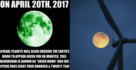 If you shared that the moon would turn green in April, delete your account If you shared that the moon would turn green in April, delete your account