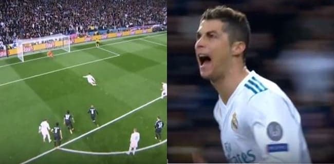 WATCH: Cristiano Ronaldo scores penalty on the volley against PSG