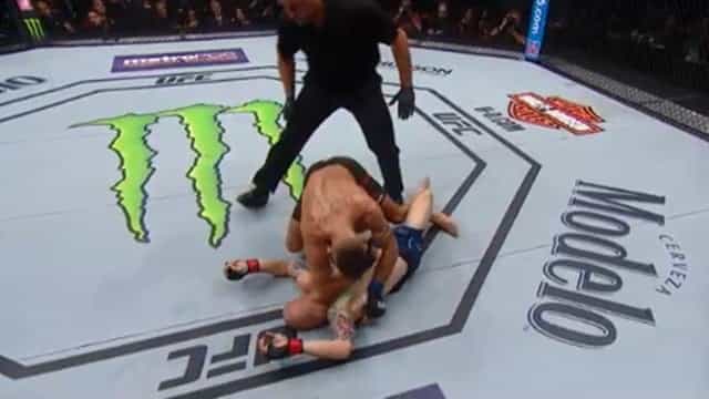 Controversial ending to brutal main event sparks heated debate among UFC analysts Controversial ending to brutal main event sparks heated debate among UFC analysts