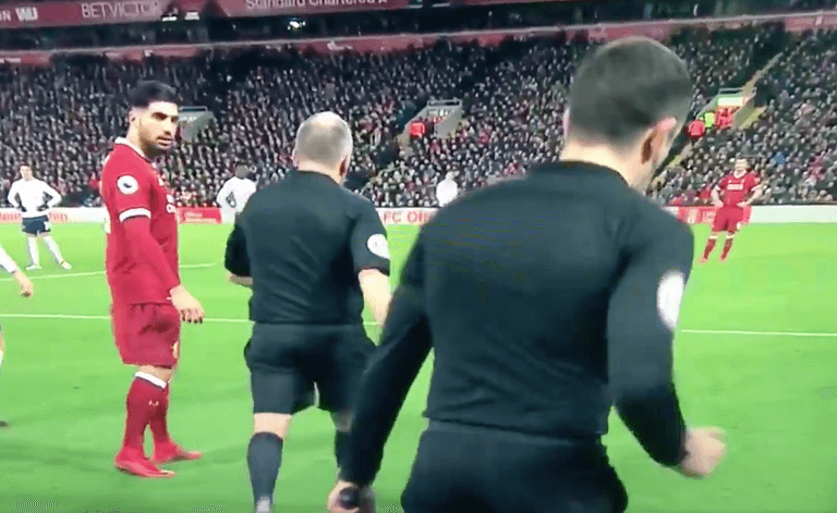 Liverpool fans accuse linesman of ‘celebrating’ penalty decision for Tottenham Liverpool fans accuse linesman of ‘celebrating’ penalty decision for Tottenham