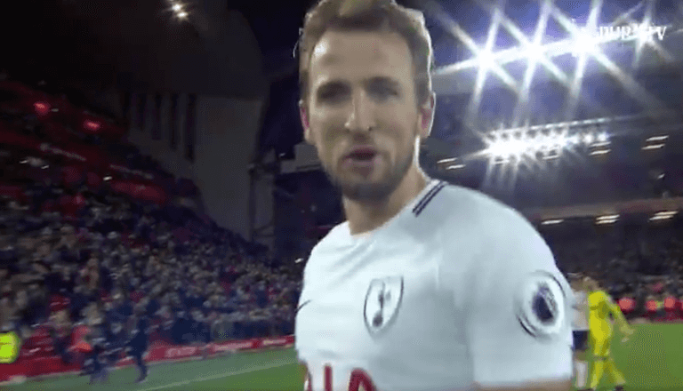 Liverpool fans didn’t appreciate what Harry Kane said to the cameras as he left the Anfield pitch Liverpool fans didn’t appreciate what Harry Kane said to the cameras as he left the Anfield pitch