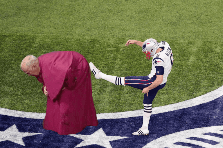 The Super Bowl, but with Bishop Brennan instead of a football The Super Bowl, but with Bishop Brennan instead of a football