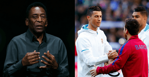 Pelé has a controversial way of settling the Messi versus Ronaldo debate Pelé has a controversial way of settling the Messi versus Ronaldo debate