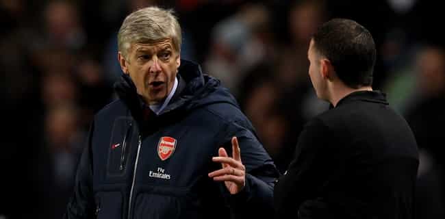 Even the fourth official took the Mickey out of Arsene Wenger during Carabao Cup final Even the fourth official took the Mickey out of Arsene Wenger during Carabao Cup final