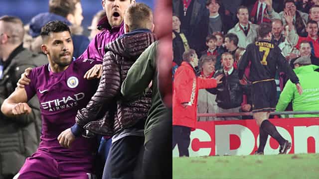 Man United fans are playing the Cantona card as FA rule out Aguero punishment Man United fans are playing the Cantona card as FA rule out Aguero punishment