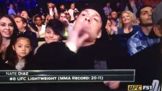 Nate Diaz only needed one second to prove the UFC made a huge mistake broadcasting him Nate Diaz only needed one second to prove the UFC made a huge mistake broadcasting him