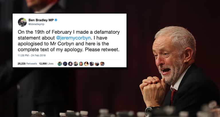 Tory MP forced to publicly apologise to Jeremy Corbyn, becomes his most successful tweet of all time Tory MP forced to publicly apologise to Jeremy Corbyn, becomes his most successful tweet of all time
