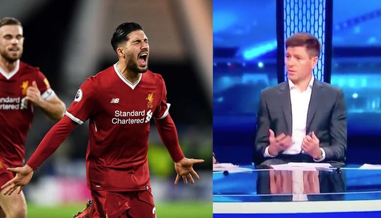 WATCH: Steven Gerrard lets slip that Emre Can is set to leave Liverpool
