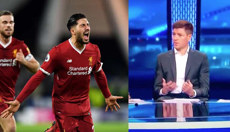 WATCH: Steven Gerrard lets slip that Emre Can is set to leave Liverpool WATCH: Steven Gerrard lets slip that Emre Can is set to leave Liverpool
