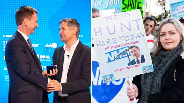 Jeremy Hunt wins humanitarian award for patient safety at event Jeremy Hunt helped organise Jeremy Hunt wins humanitarian award for patient safety at event Jeremy Hunt helped organise