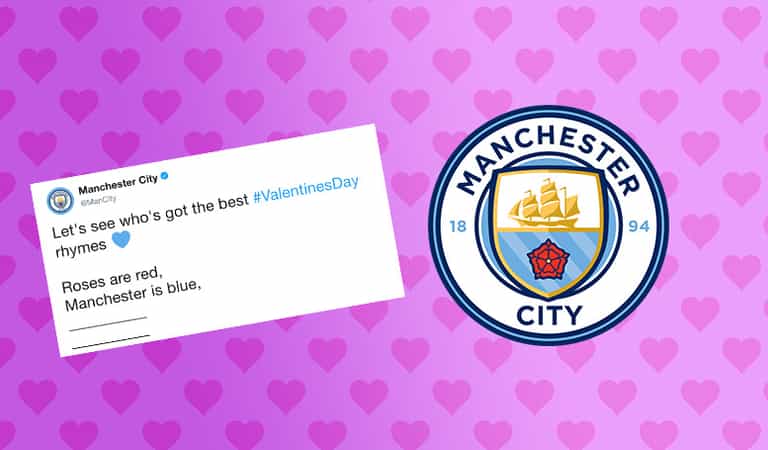 Manchester City’s request for Valentine’s Day poems goes as badly as you’d expect Manchester City’s request for Valentine’s Day poems goes as badly as you’d expect
