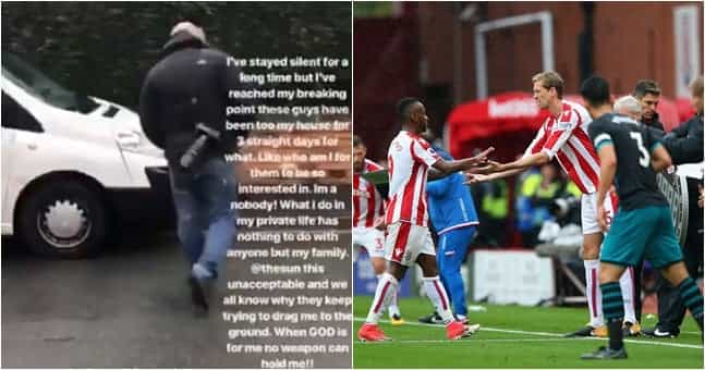 Stoke forward calls out The Sun after photographers pester family at home Stoke forward calls out The Sun after photographers pester family at home