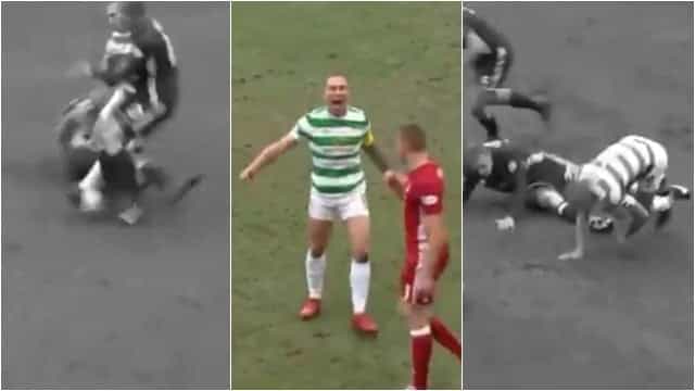 Scott Brown fully hulks up after ending up on wrong end of awful tackle Scott Brown fully hulks up after ending up on wrong end of awful tackle