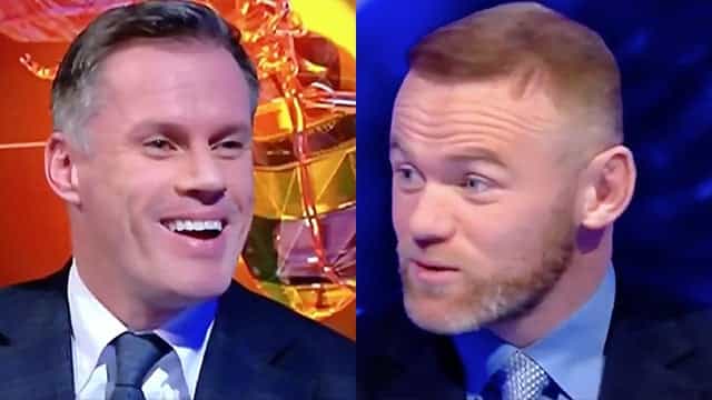 WATCH: Wayne Rooney mocks Jamie Carragher within seconds of MNF debut WATCH: Wayne Rooney mocks Jamie Carragher within seconds of MNF debut