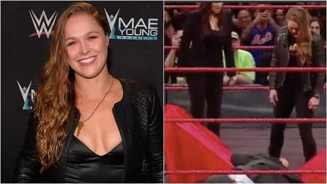 Ronda Rousey makes first action appearance of her WWE career Ronda Rousey makes first action appearance of her WWE career