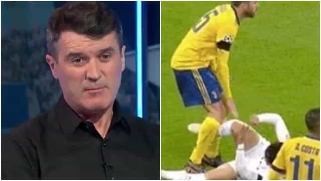 Roy Keane’s reaction to Barzagli’s stamp was classic Roy Keane Roy Keane’s reaction to Barzagli’s stamp was classic Roy Keane
