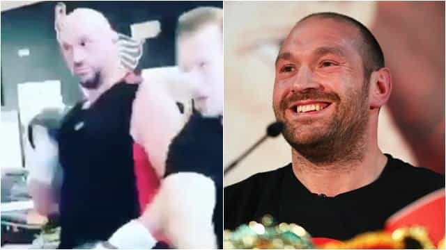 Tyson Fury tried out a weird technique in his first sparring session in over a year Tyson Fury tried out a weird technique in his first sparring session in over a year