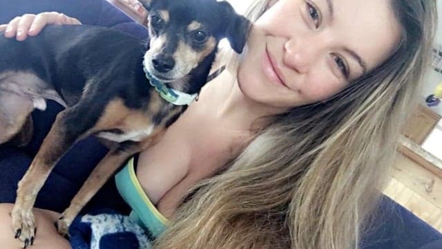 Heavily pregnant Miesha Tate fights off dog to protect her own Heavily pregnant Miesha Tate fights off dog to protect her own