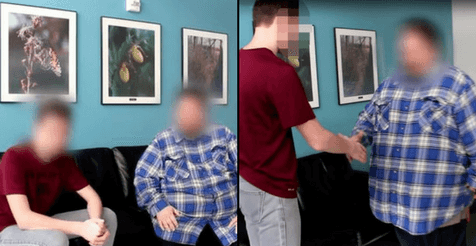 ‘Time traveller’ from 2030 meets himself 40 years in the future ‘Time traveller’ from 2030 meets himself 40 years in the future