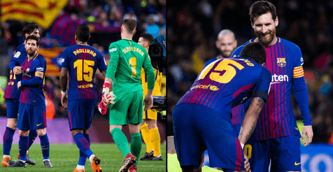 Messi needed only seven words to stop Paulinho taking a crucial free kick Messi needed only seven words to stop Paulinho taking a crucial free kick