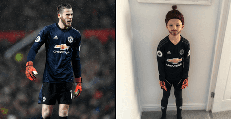 David De Gea sends boots to young fan after incredible lookalike photo David De Gea sends boots to young fan after incredible lookalike photo