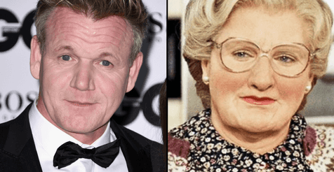 Gordon Ramsay dresses up as Mrs. Doubtfire on children’s TV and looks scarily convincing Gordon Ramsay dresses up as Mrs. Doubtfire on children’s TV and looks scarily convincing