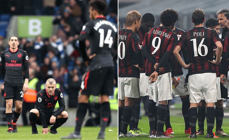 AC Milan offer a cautionary tale of what the future might bring for Arsenal AC Milan offer a cautionary tale of what the future might bring for Arsenal