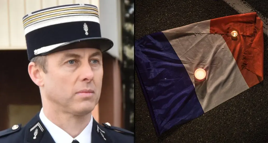 Heroic French policeman who died saving hostage from gunman married on death bed