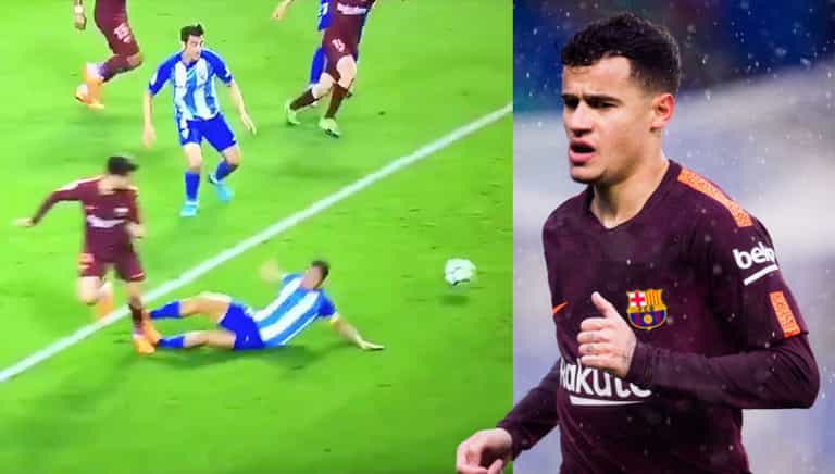 WATCH: Philippe Coutinho finishes off Barca goal with sumptuous flick WATCH: Philippe Coutinho finishes off Barca goal with sumptuous flick