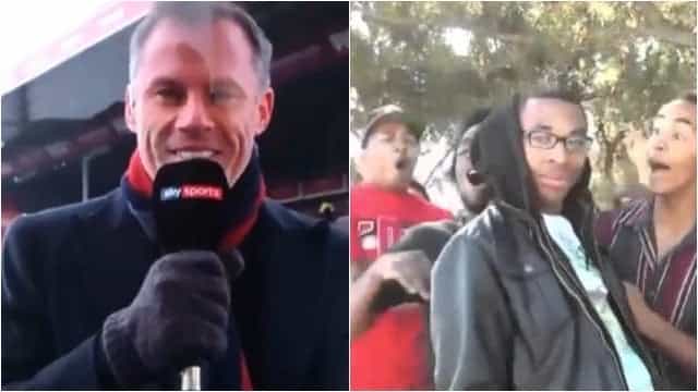 Jamie Carragher checks into the doghouse with joke on Soccer AM Jamie Carragher checks into the doghouse with joke on Soccer AM