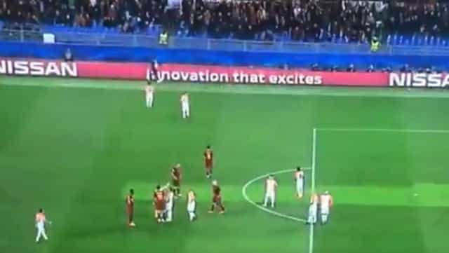 Shakhtar Donetsk forward booked for altercation with ball boy Shakhtar Donetsk forward booked for altercation with ball boy
