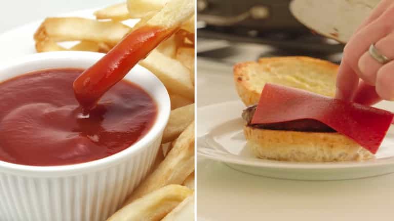 Ketchup slices are now a thing for some reason Ketchup slices are now a thing for some reason