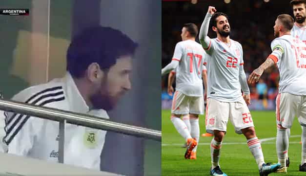 WATCH: Lionel Messi seen leaving his seat after Spain’s SIXTH goal against Argentina WATCH: Lionel Messi seen leaving his seat after Spain’s SIXTH goal against Argentina