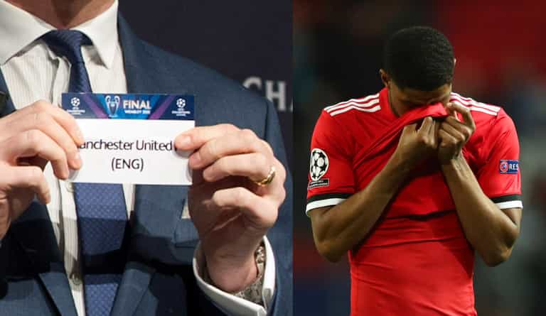 Man United fans pre-empt the obvious joke ahead of Champions League draw Man United fans pre-empt the obvious joke ahead of Champions League draw