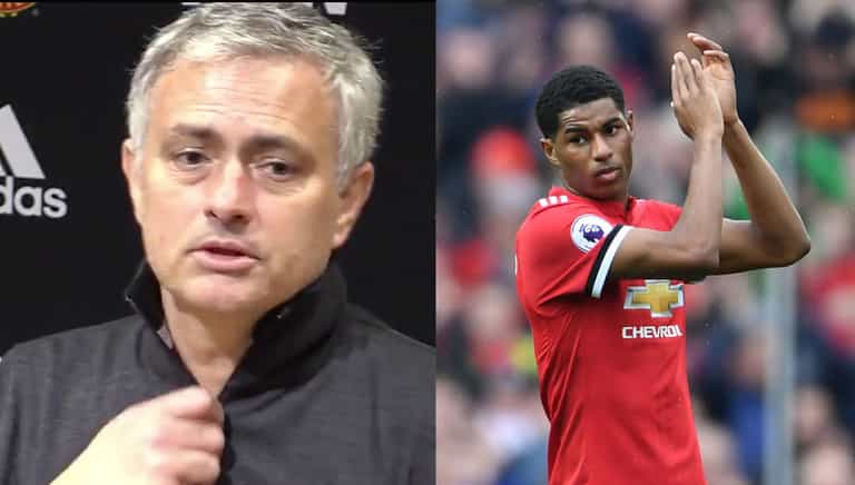 Jose Mourinho blames Gary Neville for decision to substitute Marcus Rashford Jose Mourinho blames Gary Neville for decision to substitute Marcus Rashford