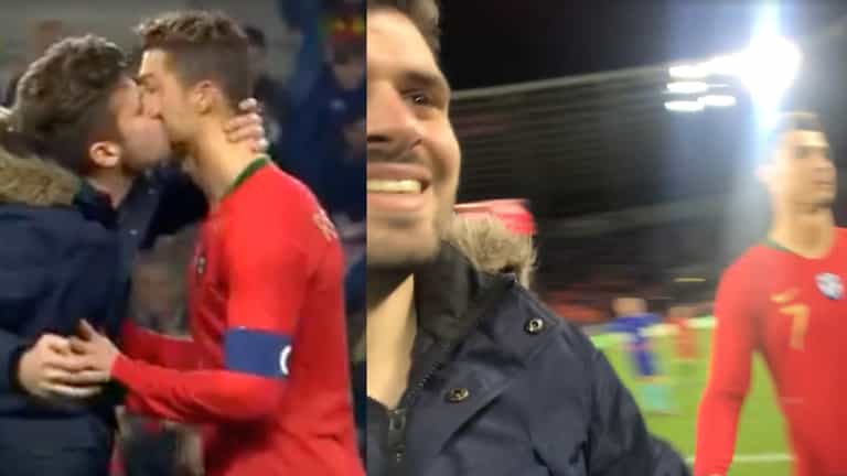 WATCH: Pitch invader who kissed Cristiano Ronaldo uploads his video of the incident WATCH: Pitch invader who kissed Cristiano Ronaldo uploads his video of the incident