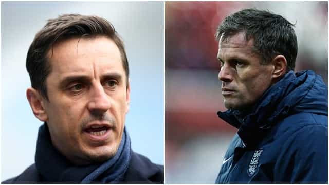Gary Neville has tweeted a message of support to Jamie Carragher Gary Neville has tweeted a message of support to Jamie Carragher