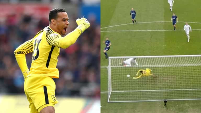 WATCH: Michel Vorm channels his inner De Gea with incredible double save WATCH: Michel Vorm channels his inner De Gea with incredible double save